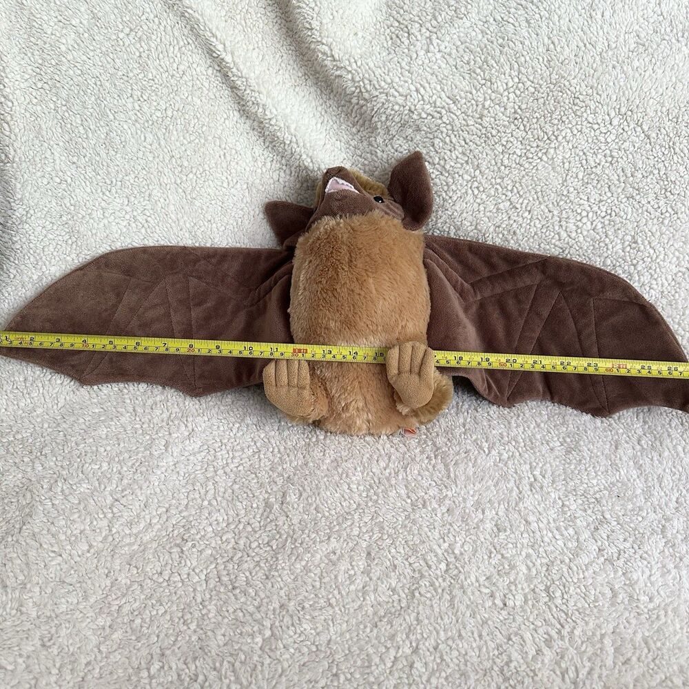 Wild Republic Bat Stuffed Animal Toy Plush Doll Brown Soft Plush Realistic - Picture 5 of 5
